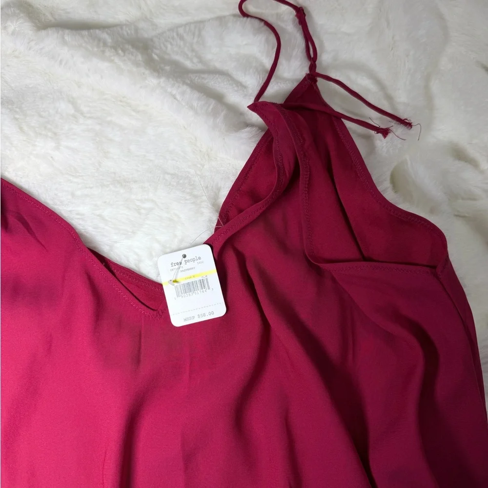 Free People Deep Red Camisole Top